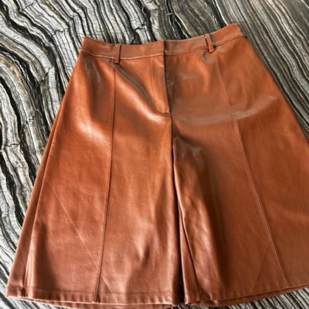Faux Leather Shorts